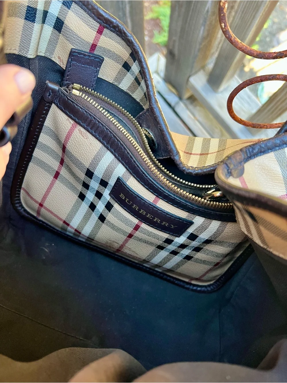 Burberry bag dark